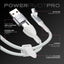 Statik PowerPivot Pro 100w Nylon Braided C-C Cable 3m - White