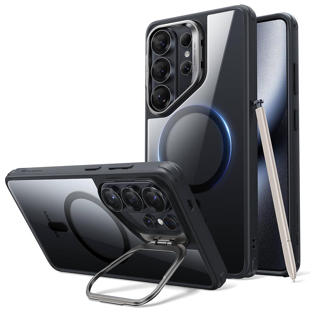 ESR Classic Hybrid Stash Stand Case For Samsung Galaxy S26 Ultra - Clear Black