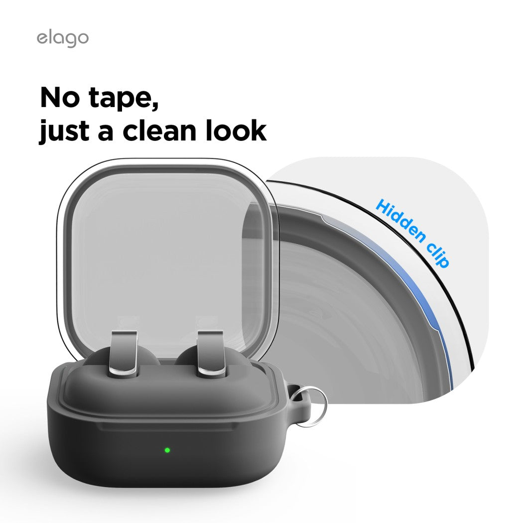 Elago Duo Hang Case - Samsung Galaxy Buds 4 / 4 Pro / Clear Black