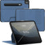 Bundle Offer - ZUGU iPad Pro 13 (2024-2025) Case - Slate Blue + Rain Design mStand Tablet Plus iPad Stand - Silver