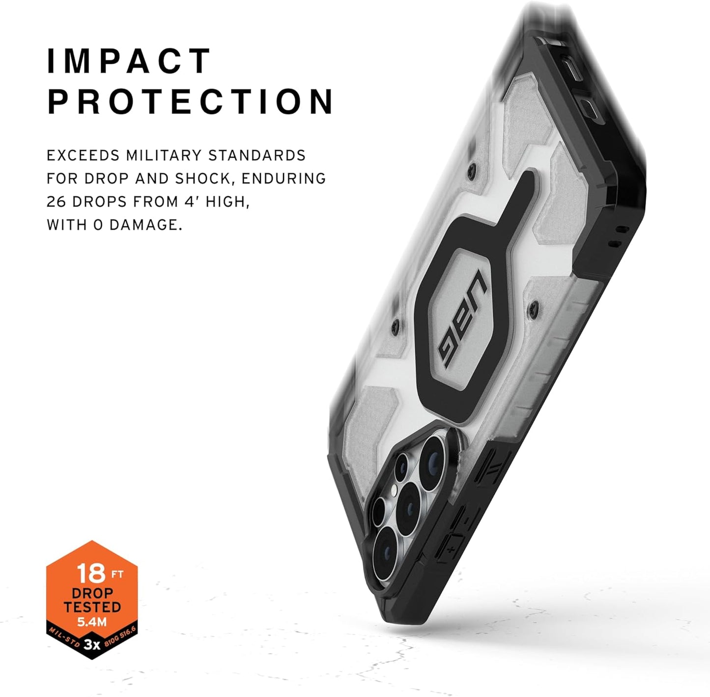UAG Pathfinder Clear w/Magnet Case For Samsung Galaxy S26 Ultra - Ice/Silver