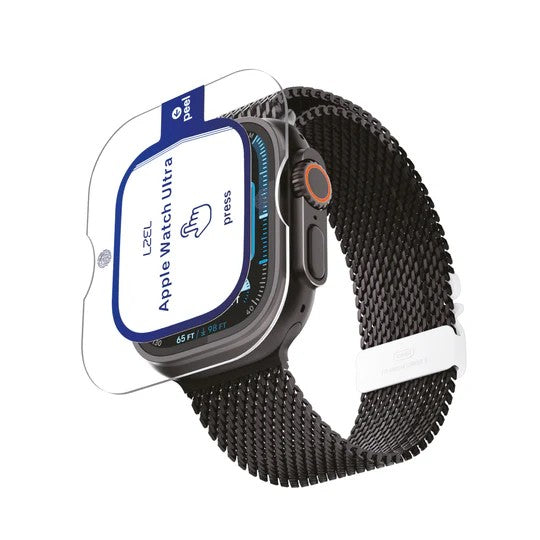 LZEL Zentrix Shield Titanium Edge Screen Protector For Apple Watch 49mm / Transparent