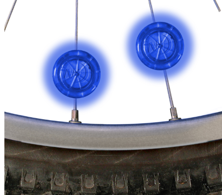 NiteIze See'Em Mini LED Spoke Bike Lights - 2 Pack - Blue