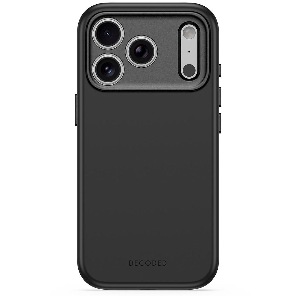 Decoded AntiMicrobial Silicone Backcover Case For Apple iPhone 18Pro Max / Apple iPhone 17 Pro Max - Carbon Black