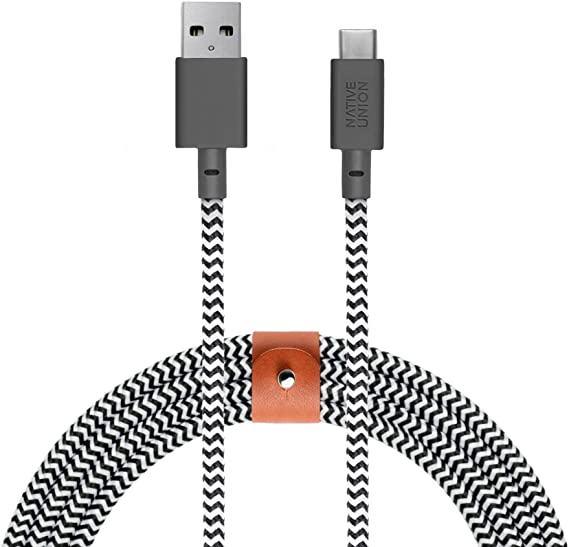 Native Union Belt Cable-Kv-Type A-C (3M)-Zebra - Zebra