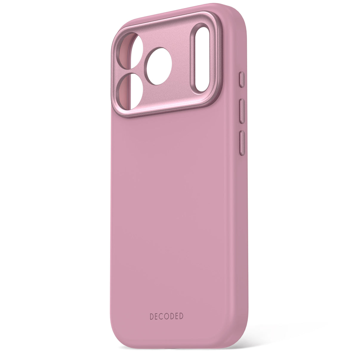 Decoded AntiMicrobial Silicone Backcover Case For Apple iPhone 18 Pro Max / Apple iPhone 17 Pro Max - Rose Quartz