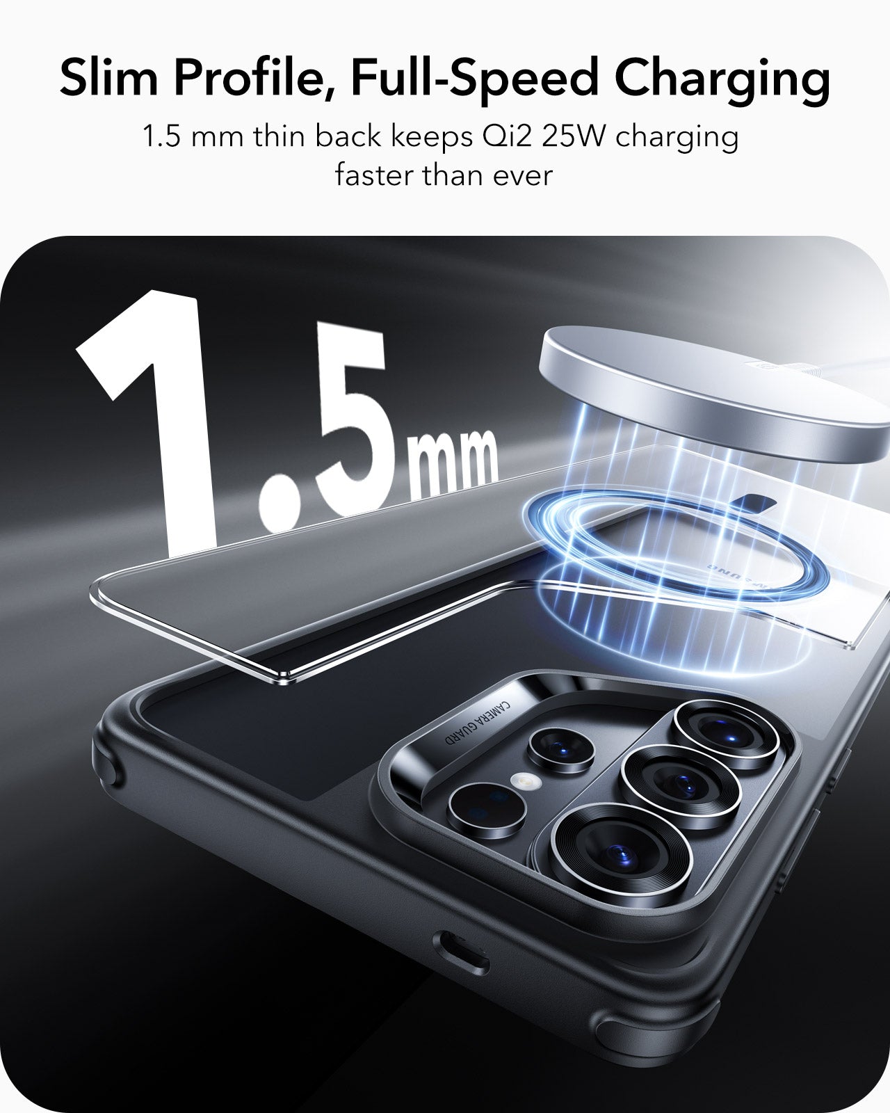 ESR Classic Hybrid Case For Samsung Galaxy S26 Ultra - Clear Black