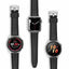 Timberland Lacandon Apple Watch Ultra/45/44/42mm Smart Watch 22mm Leather Strap - Black Leather Accessories > Smart