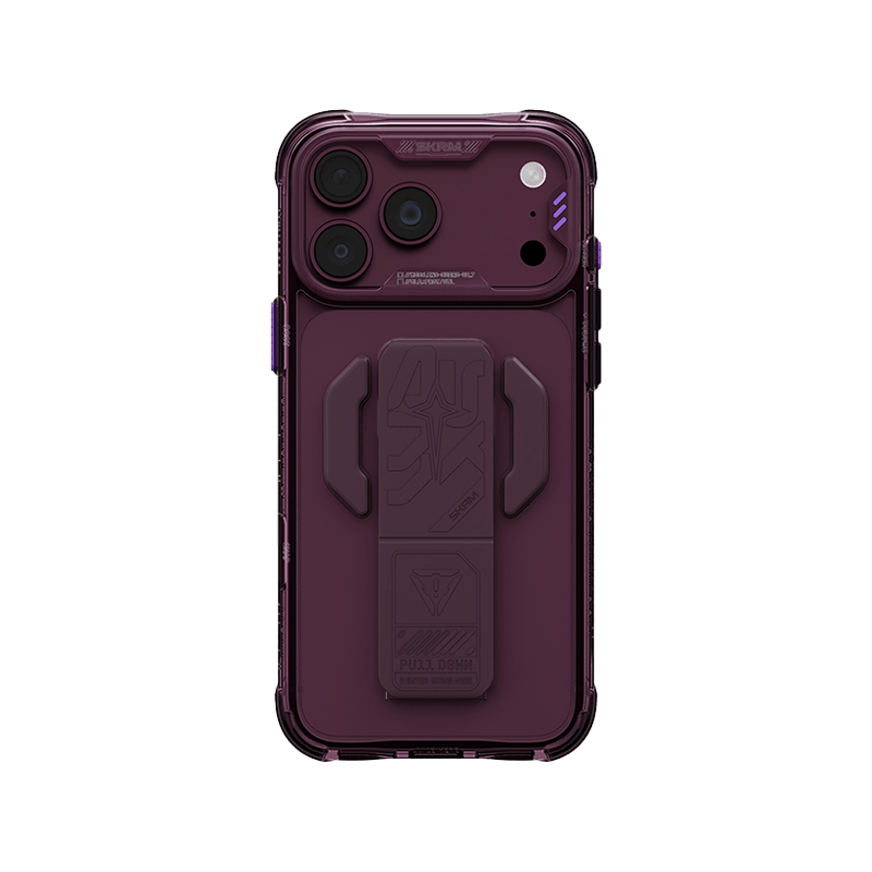 SkinArma Helio CE MagSafe Case With Grip Stand for iPhone 18 Pro - Burgundy