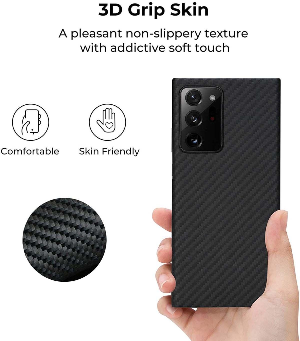 Pitaka Magez Case For Samsung Galaxy Note 20 Ultra - Karbon - Black/Grey Twill