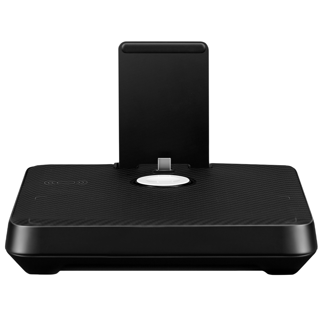 Pitaka Air Omni (6 In 1 Charging Station) - Apple Watch Charger Built In - Black