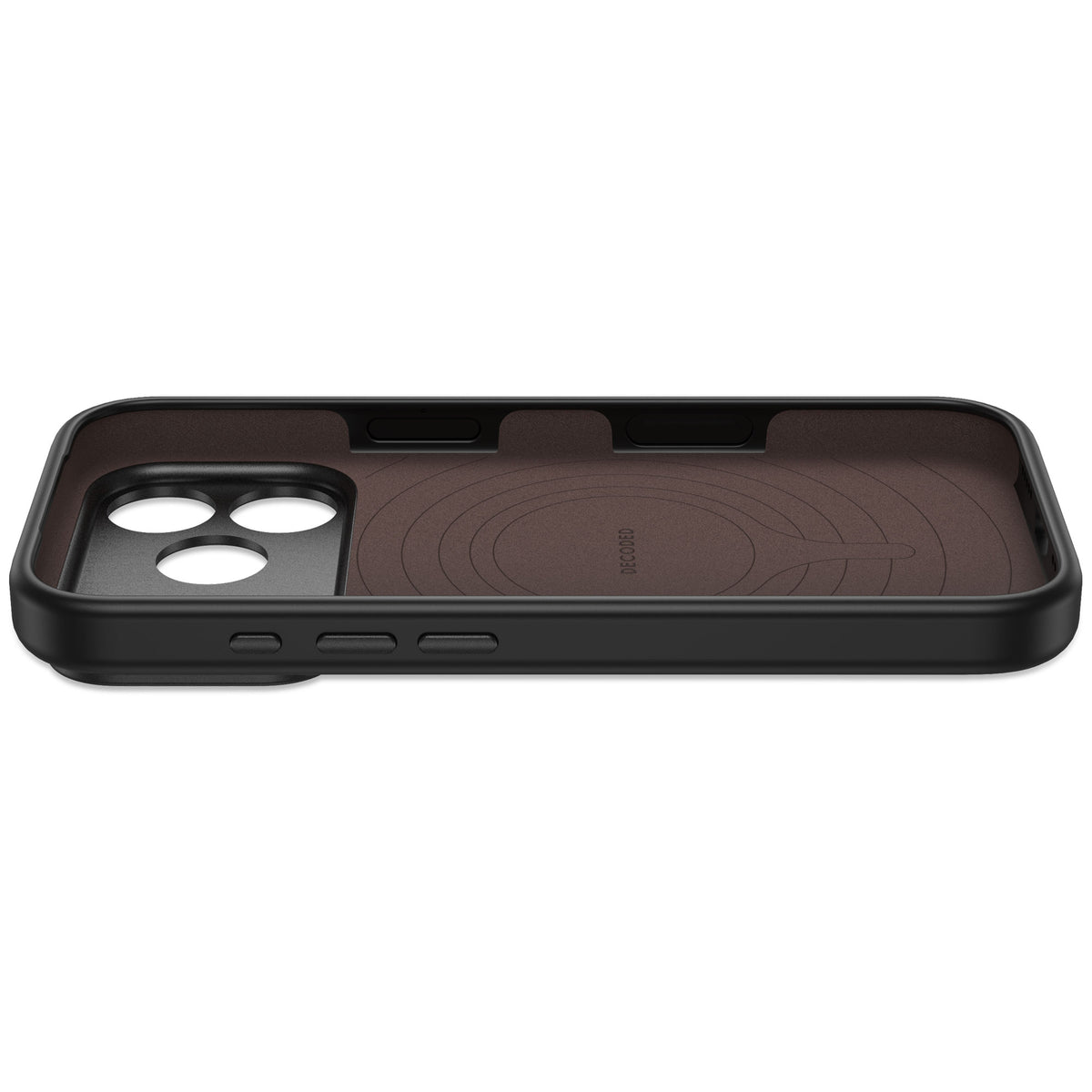 Decoded AntiMicrobial Silicone Backcover Case For Apple iPhone 18Pro Max / Apple iPhone 17 Pro Max - Carbon Black
