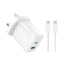 Anker Dual-Port Fast Charger with USB-C Cable - 20W / White