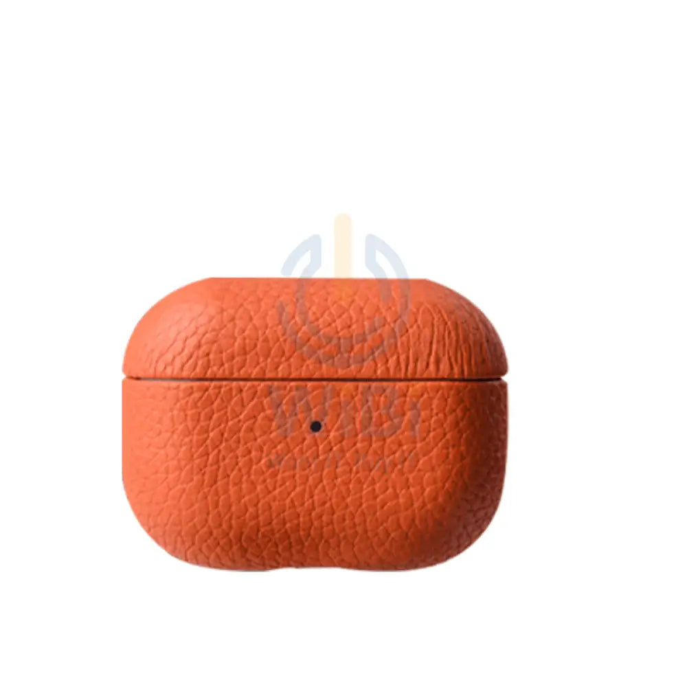 iPhone 14 Pro Max - Airpod Pro - Orange Leather Case Gift Set With Wallet Accessories > Mobiles & Tablets