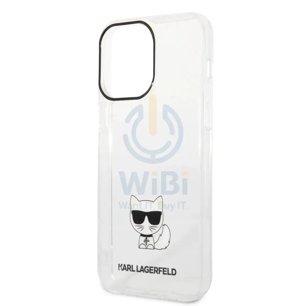 iPhone 14 Pro - Transparent Karl Lagerfeld IML Choupette Body Hard Case Accessories > Mobiles & Tablets > Mobiles