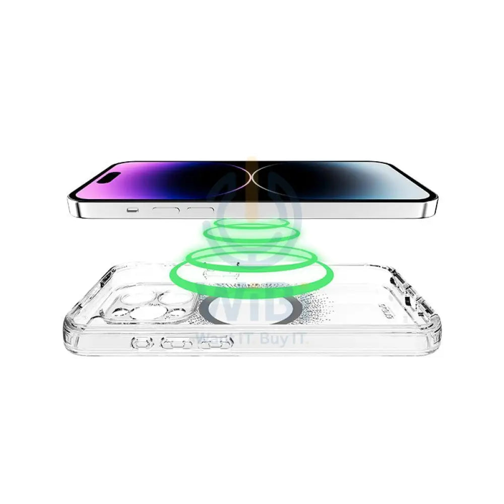 Itskins Avana Magsafe Aura Series Case With Camera Lens Protector - iPhone 15 Pro Max / Aura Black Accessories >