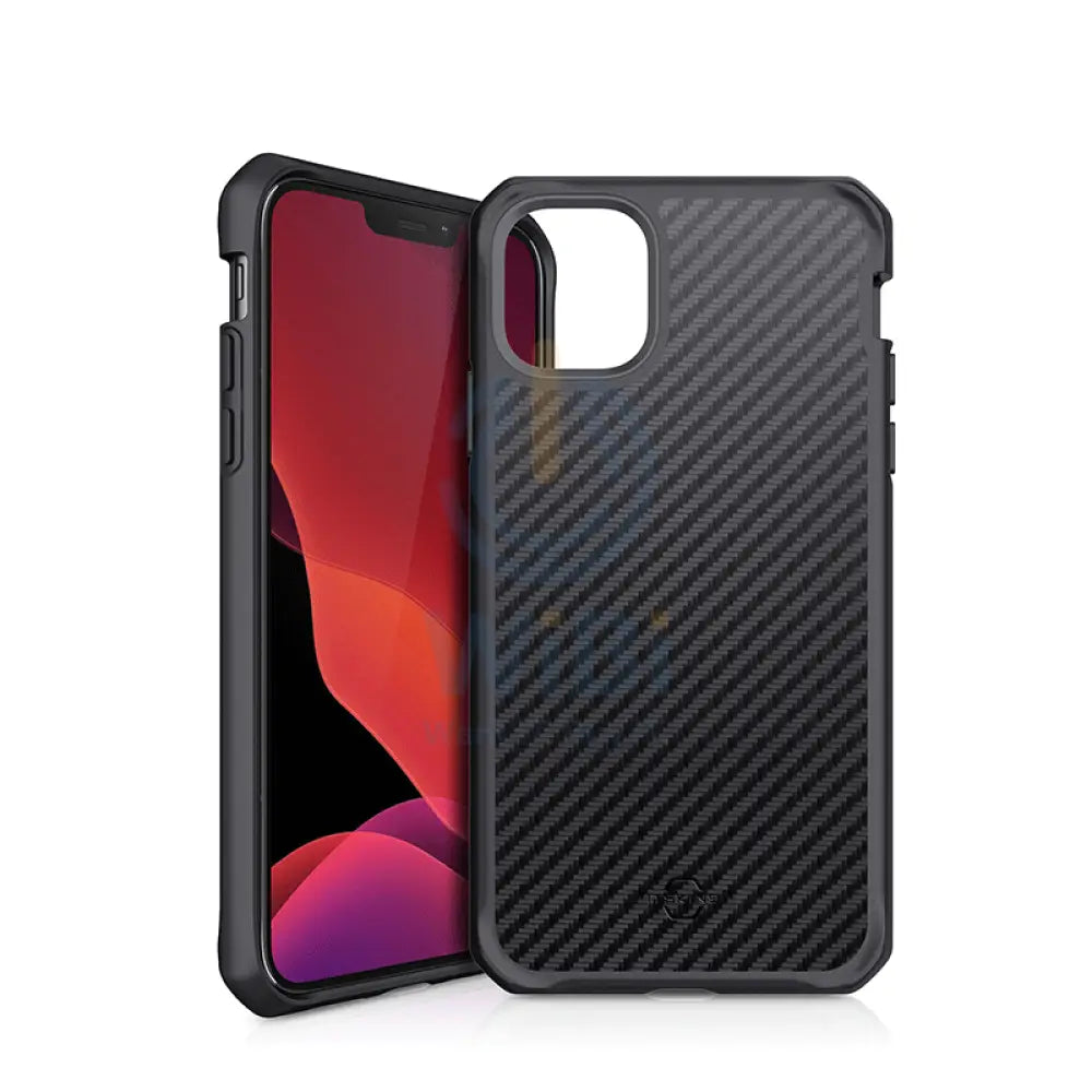 Itskins Carbon Case - Apple iPhone 12 & 12 Pro / Black Accessories > Mobiles & Tablets