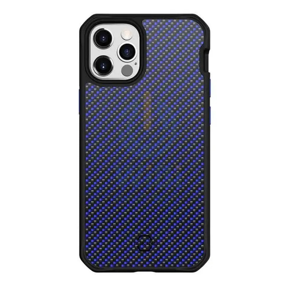 Itskins Carbon Case - Apple iPhone 12 & 12 Pro / Blue Carbon Accessories > Mobiles & Tablets