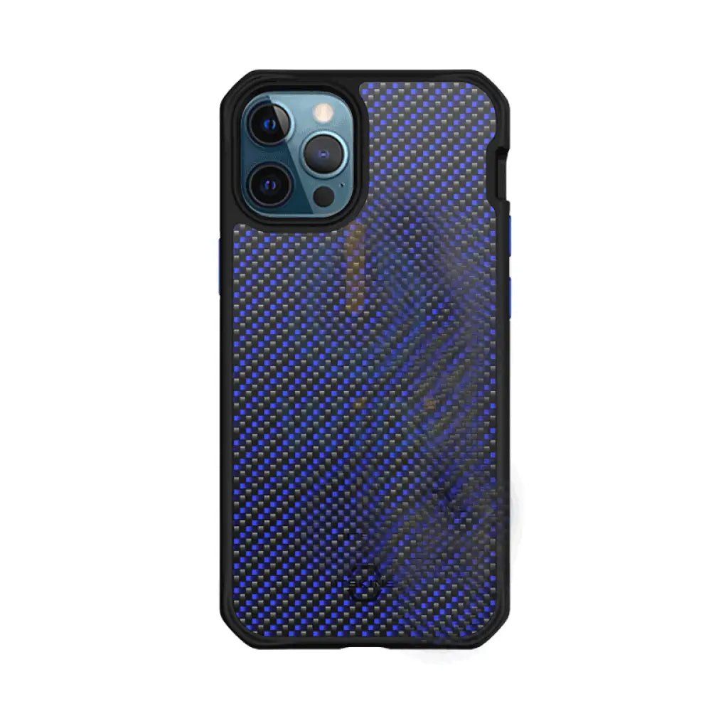 Itskins Carbon Case - Apple iPhone 12 Pro Max / Blue Carbon Accessories > Mobiles & Tablets
