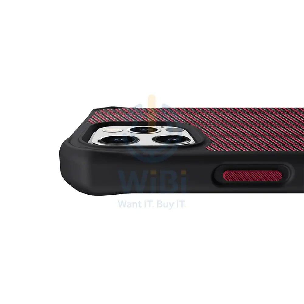 Itskins Carbon Case - Apple iPhone 12 Pro Max / Red Carbon Accessories > Mobiles & Tablets