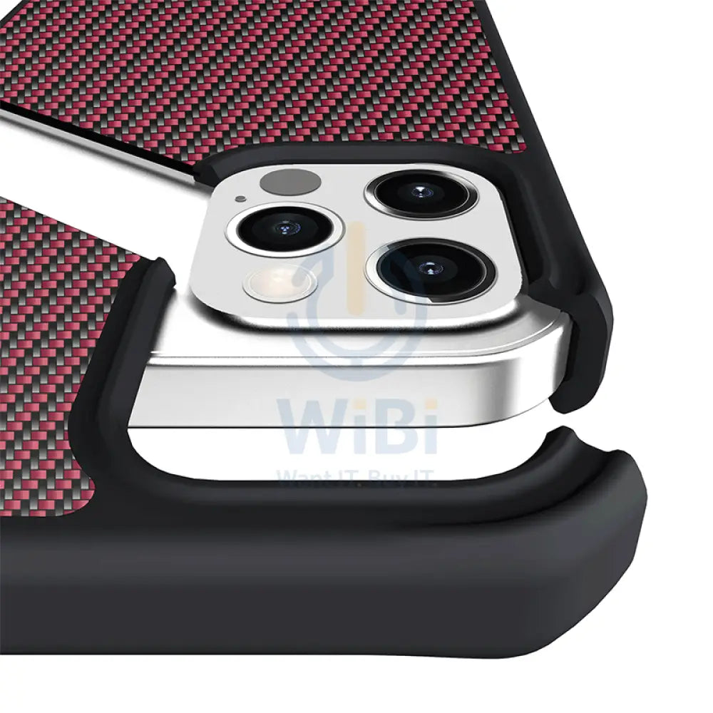 Itskins Carbon Case - Apple iPhone 12 Pro Max / Red Carbon Accessories > Mobiles & Tablets
