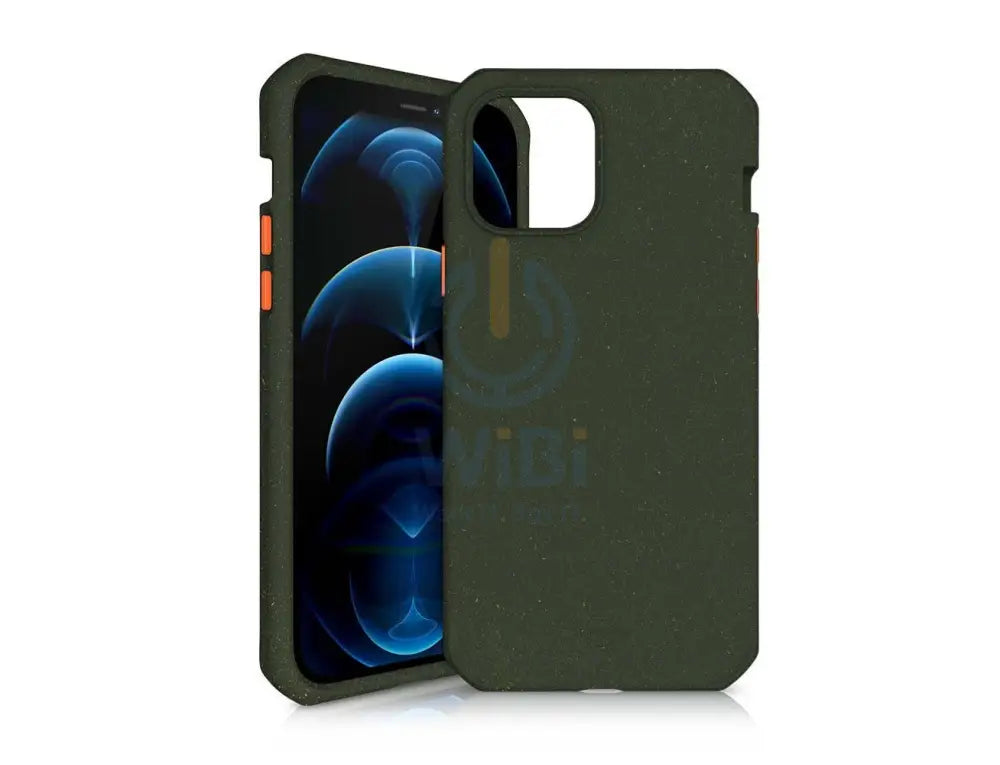 Itskins Feroniabio Summit Case For iPhone 12 And 12 Pro 3M Anti Shock – Kaki And Orange Accessories > Mobiles & Tablets