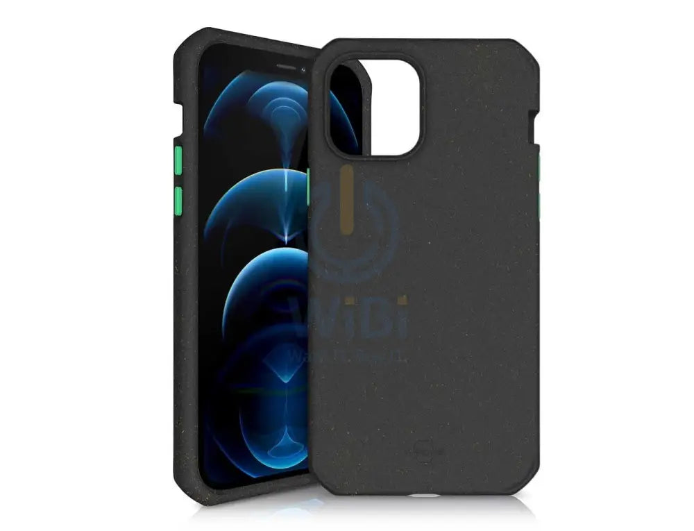 Itskins Feroniabio Summit Case For iPhone 12 / 12 Pro 3M Anti Shock - Black And Green Accessories > Mobiles & Tablets >