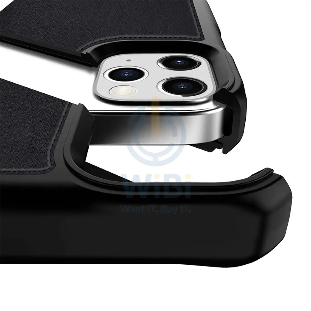 Itskins Folio Leather Case - iPhone 12 Pro Max / Black Accessories > Mobiles & Tablets
