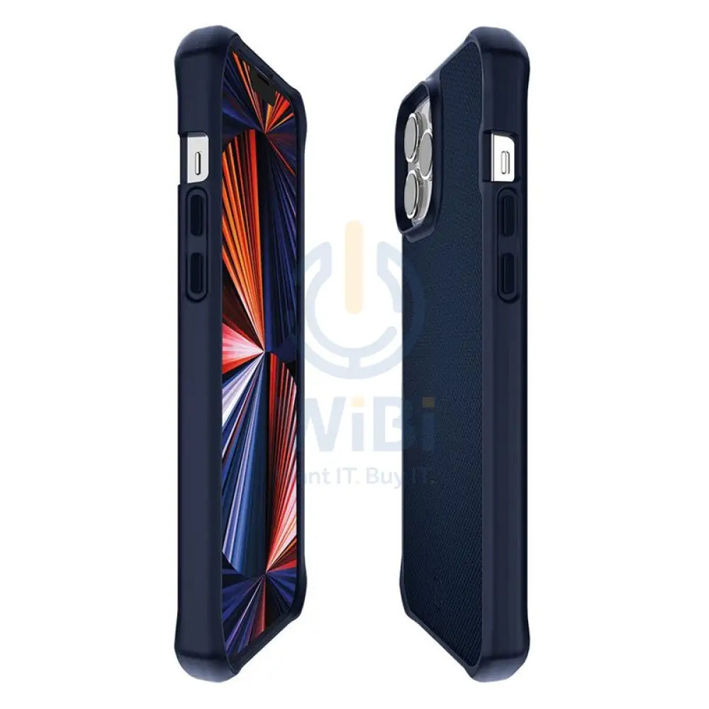 Itskins Hybrid Ballistic Case - 3M Drop Safe / iPhone 13 Pro / Dark Blue