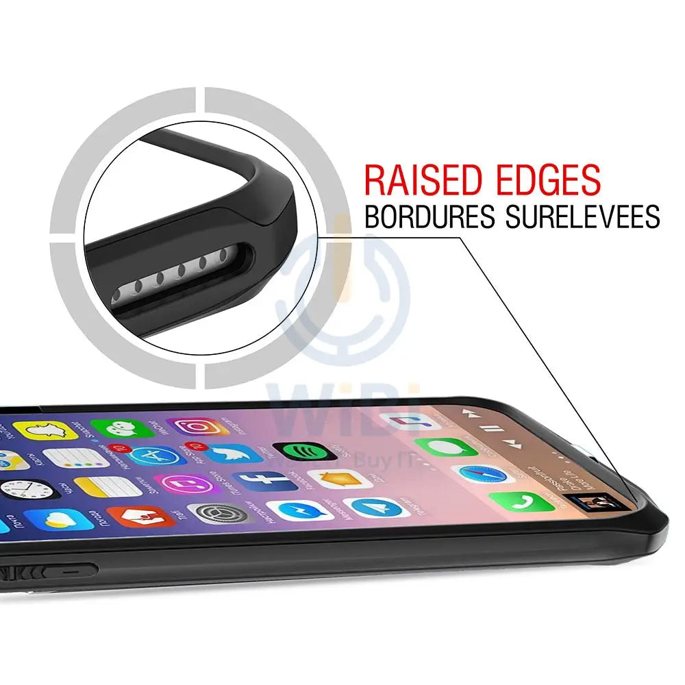 Itskins Hybrid Edge Metallic Frame Case Anti Shock Up To 2 Mtr For iPhone X / Xs - Black Mat Accessories > Mobiles &