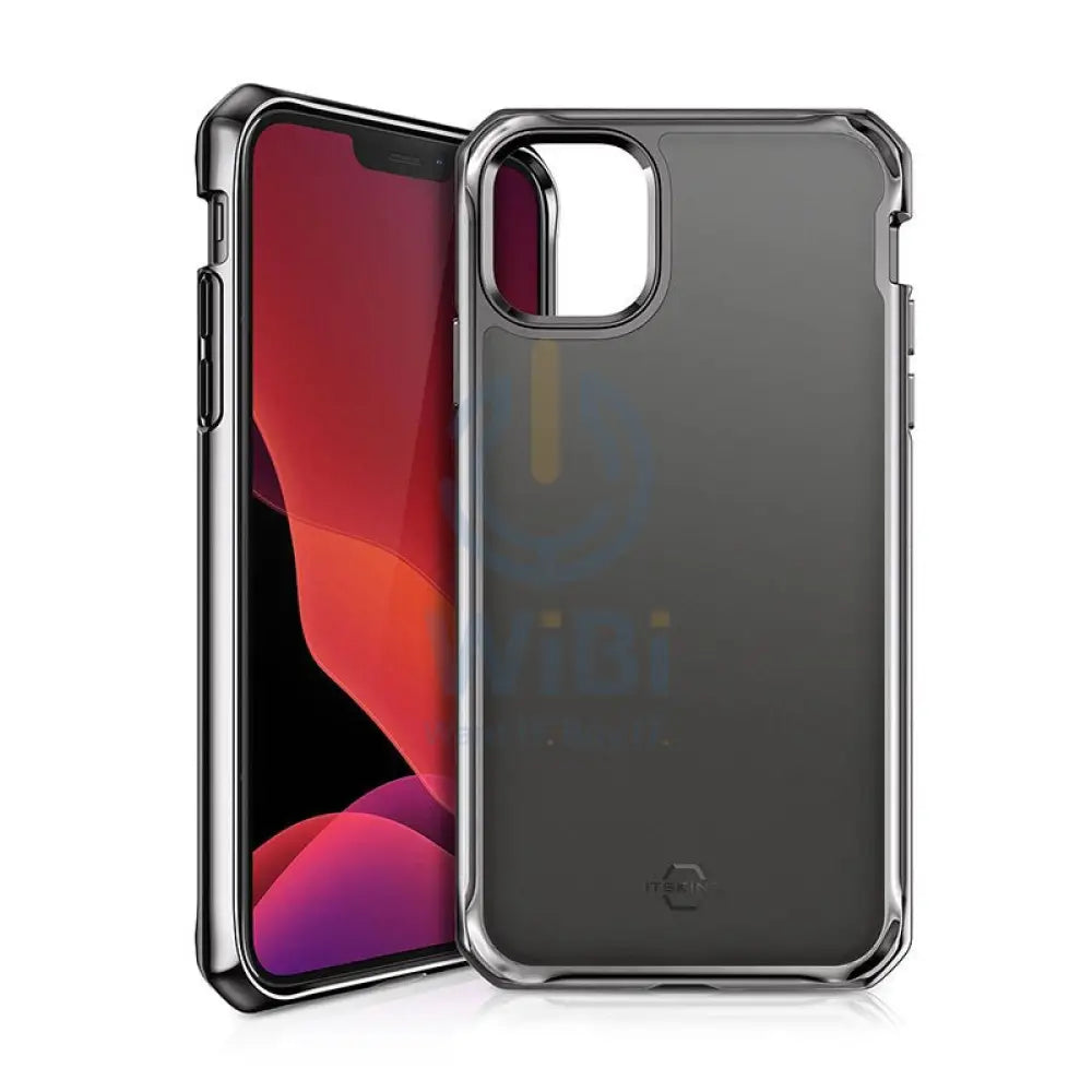 Itskins Hybrid Glass Case - Apple iPhone 12 & 12 Pro / Space Grey Accessories > Mobiles & Tablets