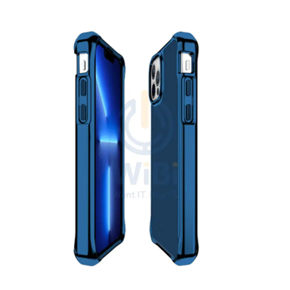 Itskins Hybrid Glass Case - Apple iPhone 13 Pro Max / Deep Blue Accessories > Mobiles & Tablets