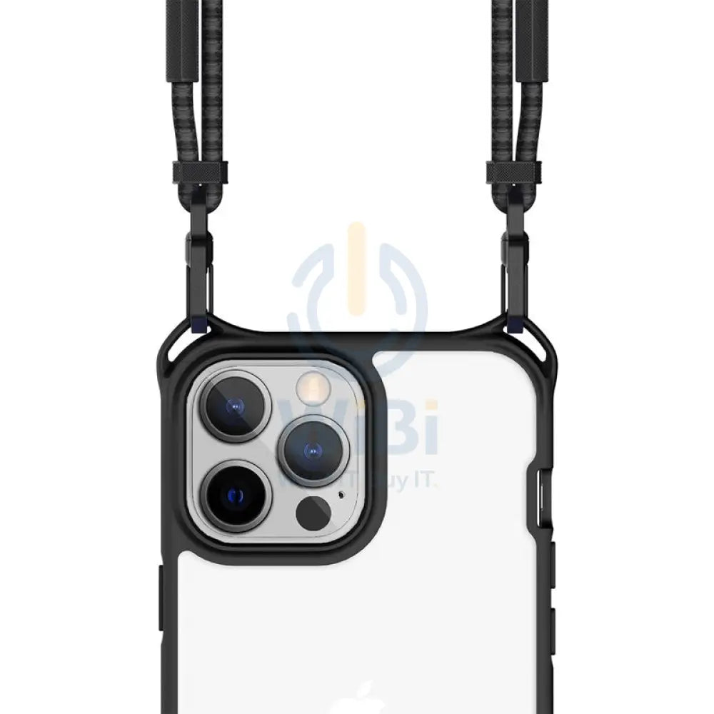 Itskins Hybrid Ombre Cover - Apple iPhone 13 Pro Max / Black And Transparent Accessories > Mobiles & Tablets
