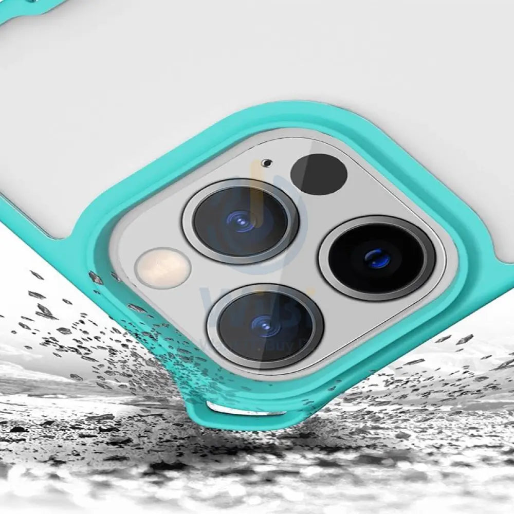 Itskins Hybrid Sling Case - Apple iPhone 13 Pro / Light Blue And Transparent Accessories > Mobiles & Tablets