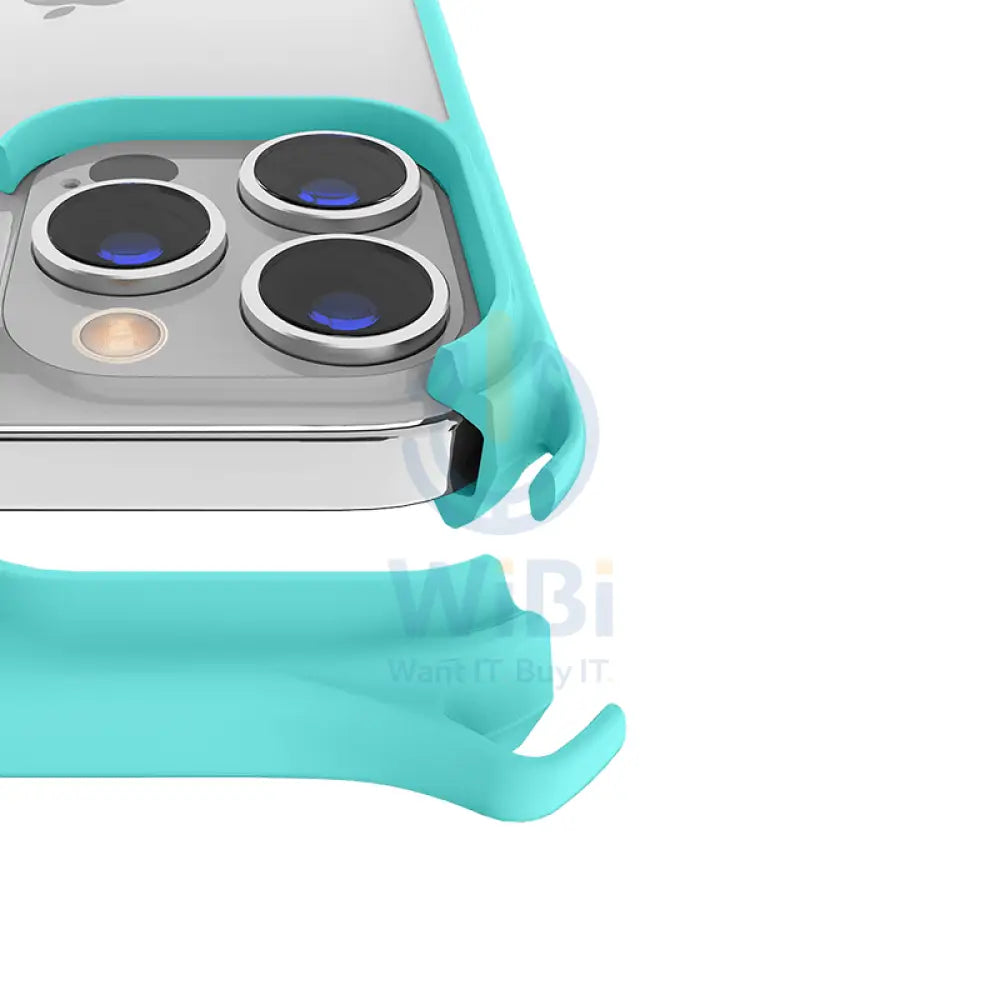 Itskins Hybrid Sling Case - Apple iPhone 13 Pro / Light Blue And Transparent Accessories > Mobiles & Tablets