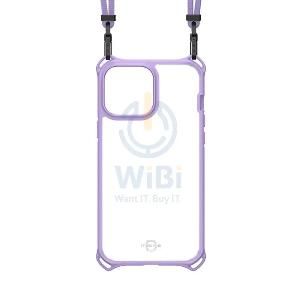 Itskins Hybrid Sling Case - Apple iPhone 13 Pro / Light Purple And Transparent Accessories > Mobiles & Tablets