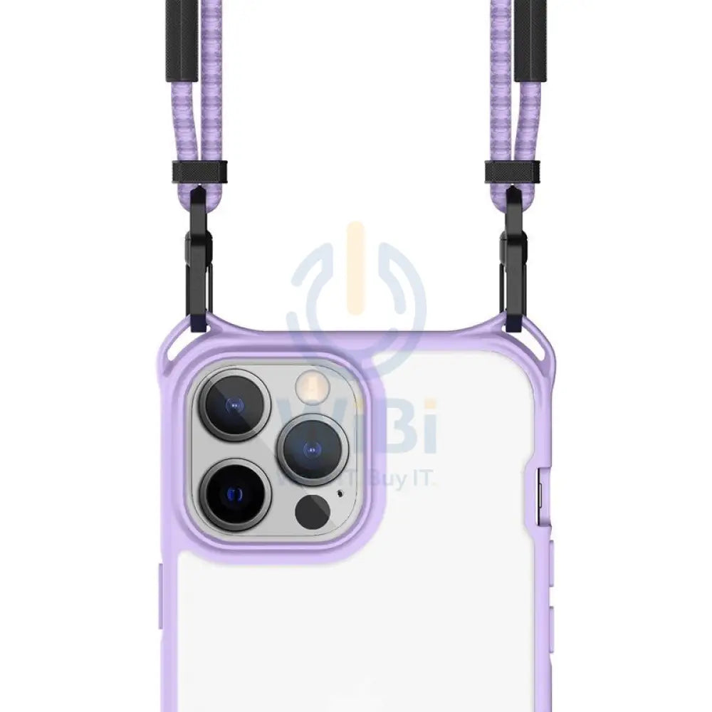 Itskins Hybrid Sling Case - Apple iPhone 13 Pro / Light Purple And Transparent Accessories > Mobiles & Tablets