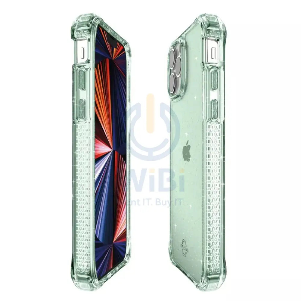 Itskins Hybrid Spark Case - Apple iPhone 13 Pro / Light Green Accessories > Mobiles & Tablets