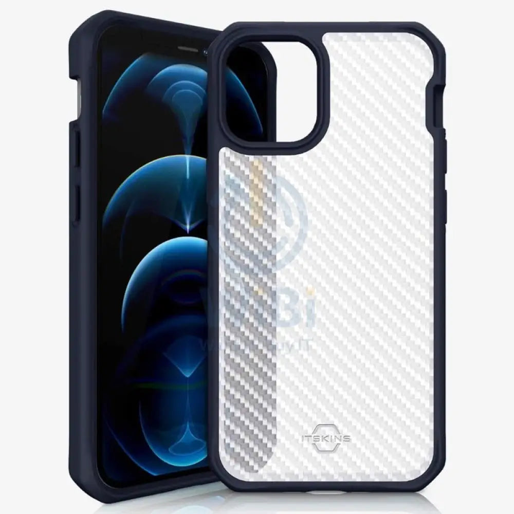 Itskins Hybrid Tek Case - Apple iPhone 14 Pro / Deep Blue And Transparent Accessories > Mobiles & Tablets