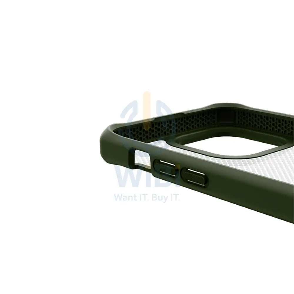 Itskins Hybrid Tek Case - Apple iPhone 14 Pro / Olive Green And Transparent Accessories > Mobiles & Tablets