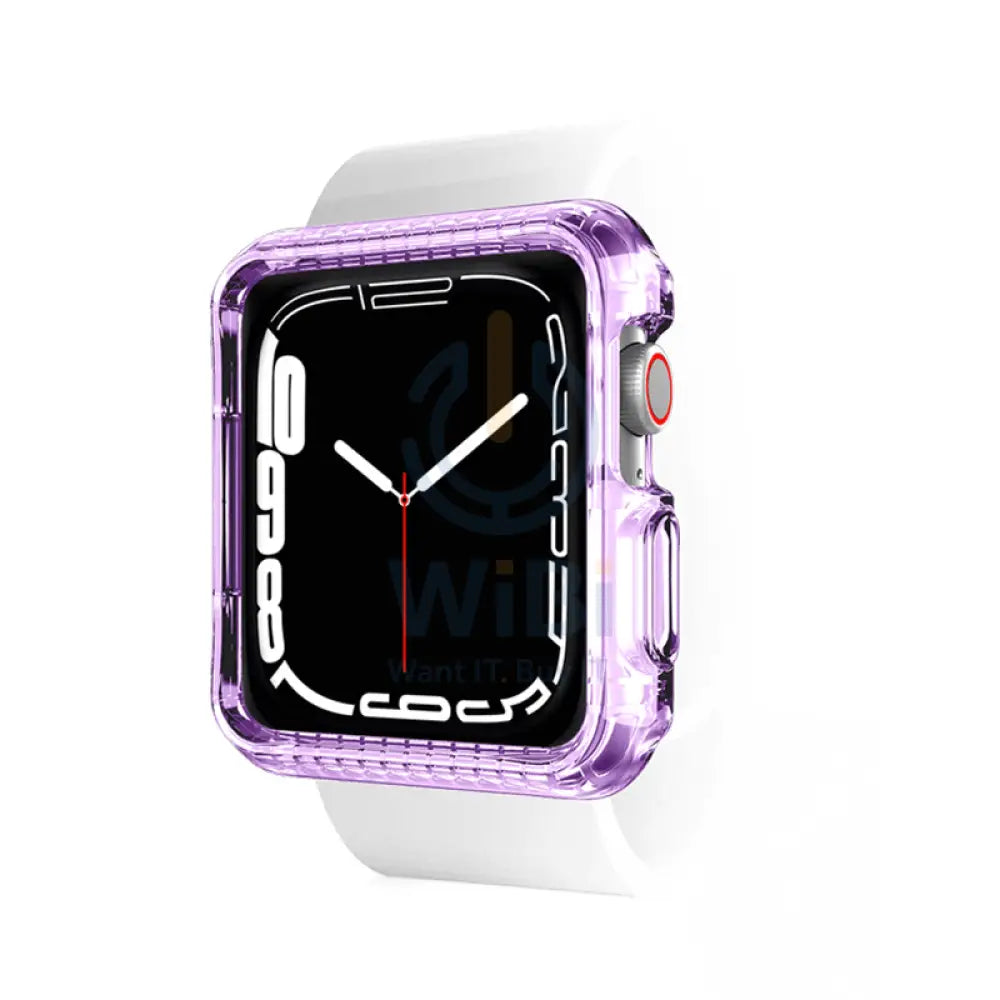 Itskins Spectrum Clear Case For Apple Watch 7 / Se / 6 / 5 / 4 - 45mm - Light Purple Accessories > Smart Watches >