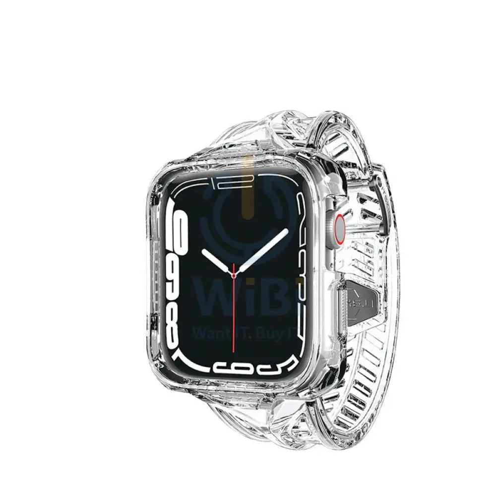 Itskins Spectrum Clear Combo Belt And Case Set - 41mm / Apple Watch 7 / SE / 6 / 5 / 4 / Transparent Accessories >
