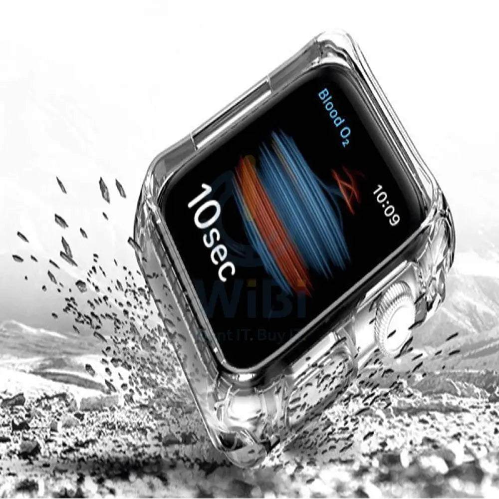 Itskins Spectrum Clear Combo Belt And Case Set - 41mm / Apple Watch 7 / SE / 6 / 5 / 4 / Transparent Accessories >