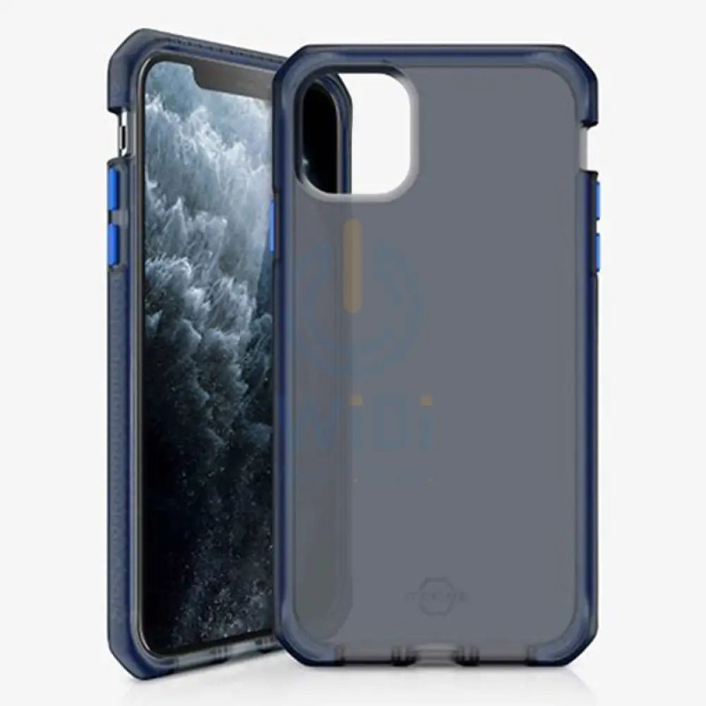 Itskins Supreme Frost Case - Apple iPhone 11 Pro / Smoke & Blue Accessories > Mobiles & Tablets