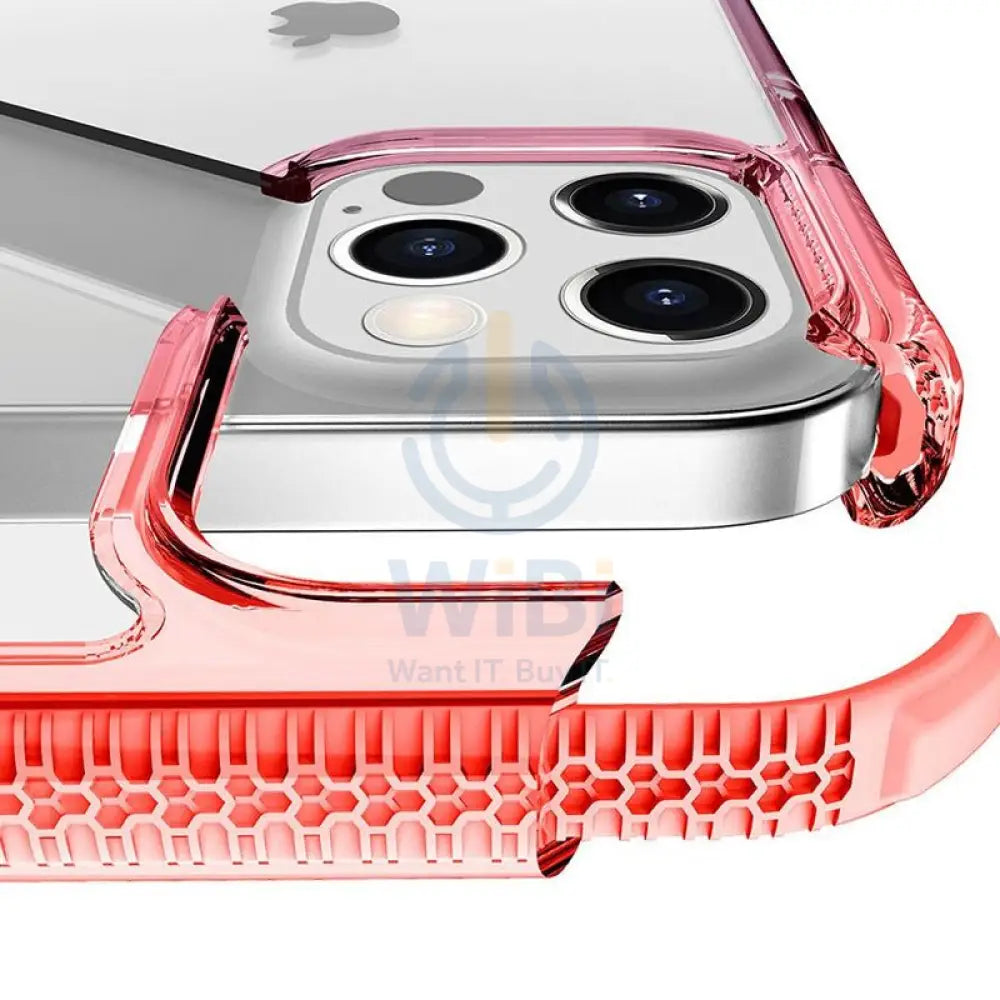 Itskins Supreme Prism Case - Apple iPhone 13 Pro / Coral And Black Accessories > Mobiles & Tablets