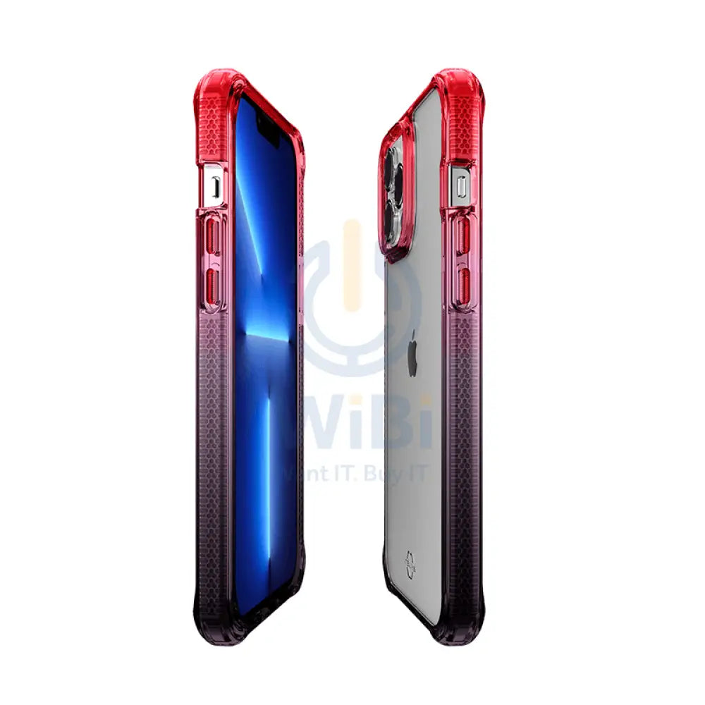 Itskins Supreme Prism Case - Apple iPhone 13 Pro / Coral And Black Accessories > Mobiles & Tablets