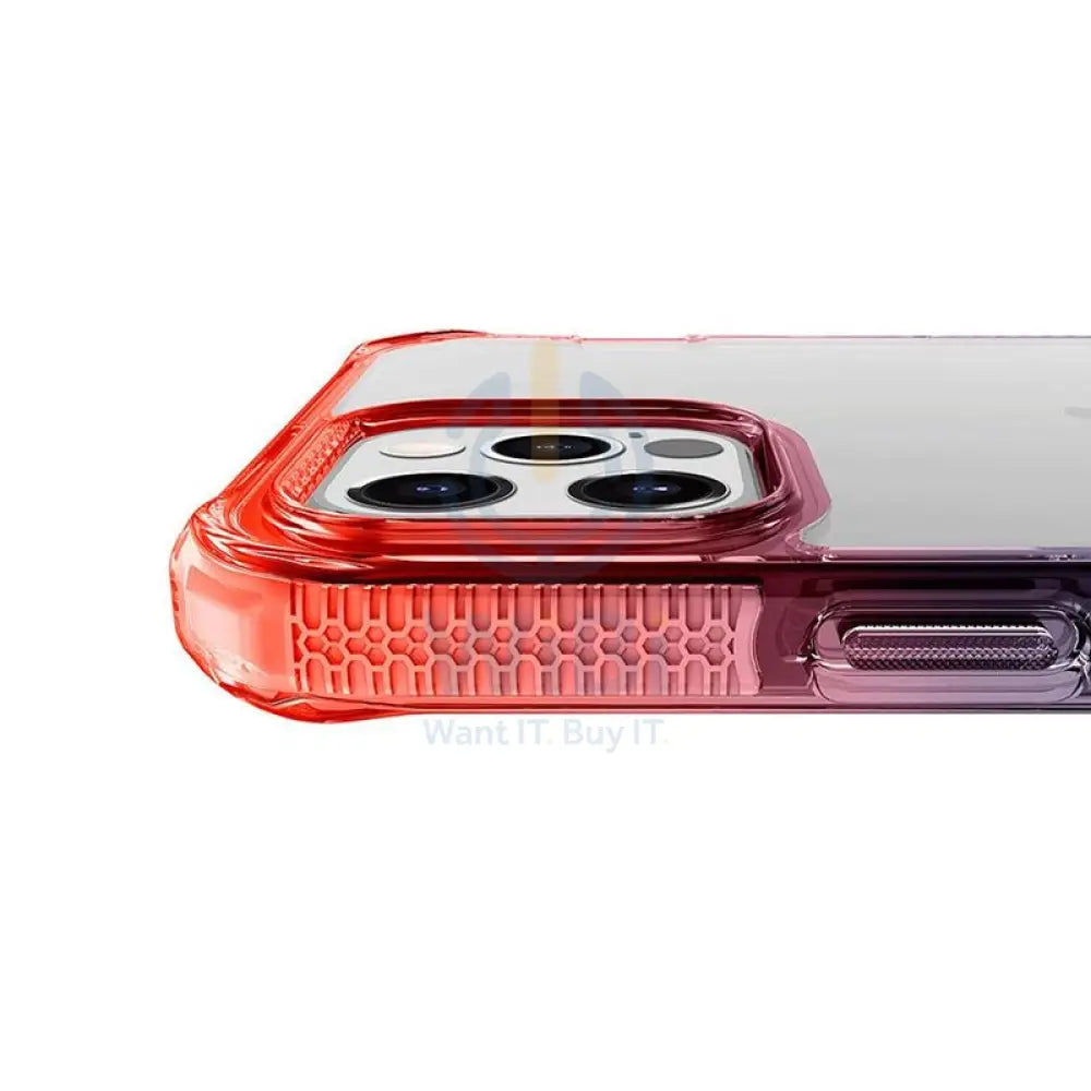 Itskins Supreme Prism Case - Apple iPhone 13 Pro / Coral And Black Accessories > Mobiles & Tablets