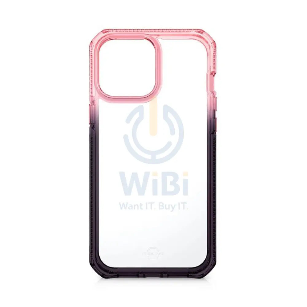 Itskins Supreme Prism Case - Apple iPhone 13 Pro / Light Pink And Grey Accessories > Mobiles & Tablets