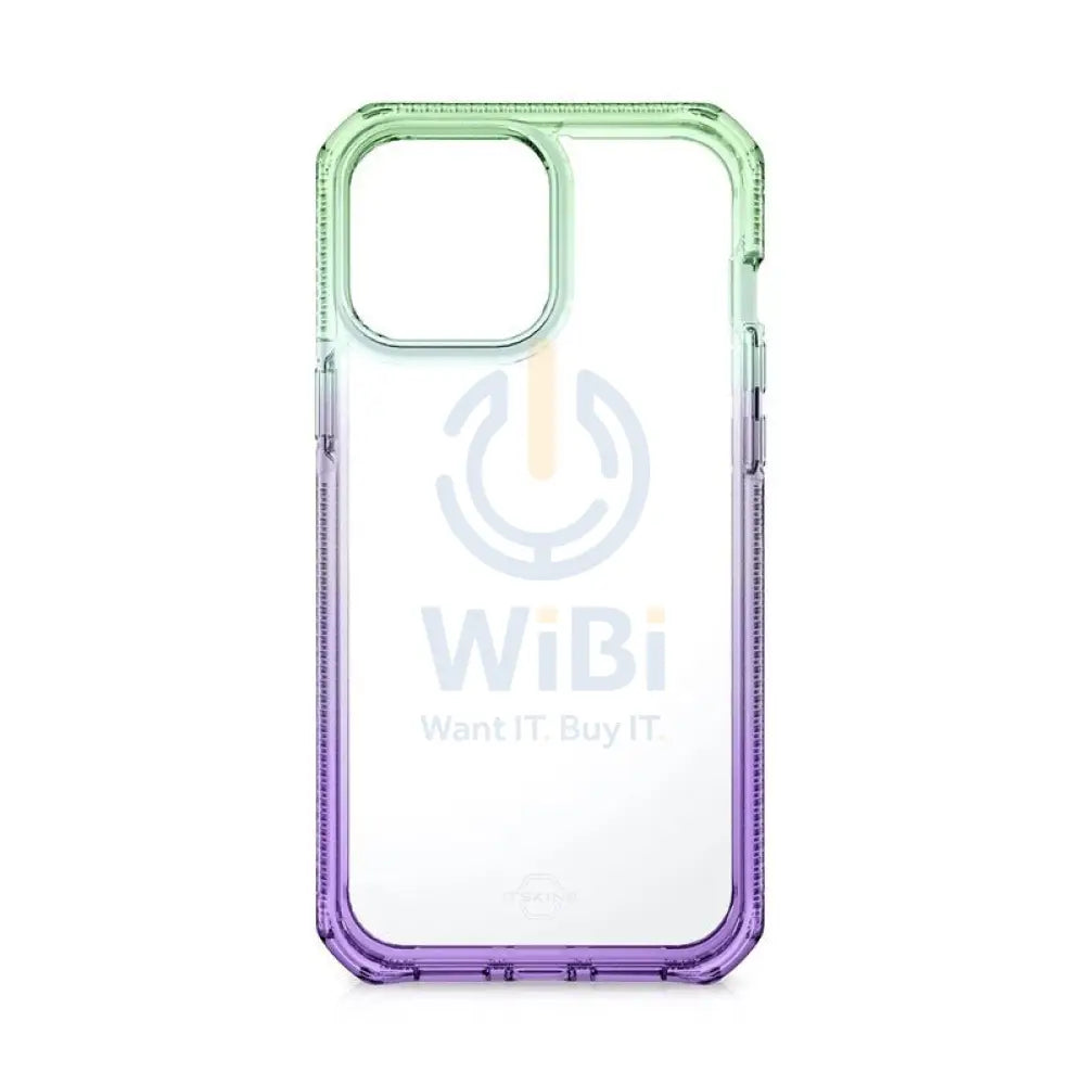 Itskins Supreme Prism Case - Apple iPhone 13 Pro Max / Light Green And Light Purple Accessories > Mobiles & Tablets