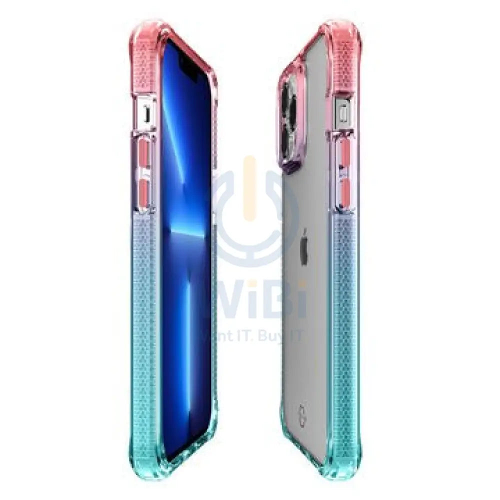 Itskins Supreme Prism Series Cover For iPhone 13 Pro Max (6.7) -Light Purple And Light Blue Accessories > Mobiles &